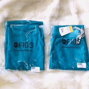 FIGS TEAL SCRUB SET